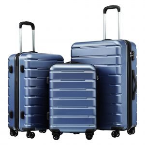 Blue Hardside Luggage Set