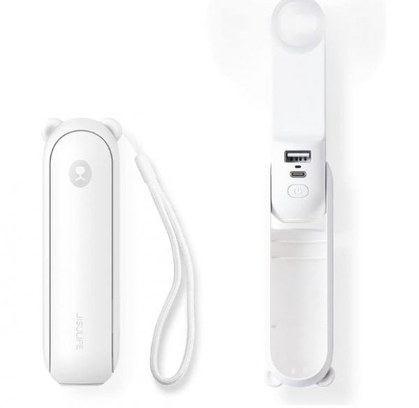 White Travel Handheld Mini Fan