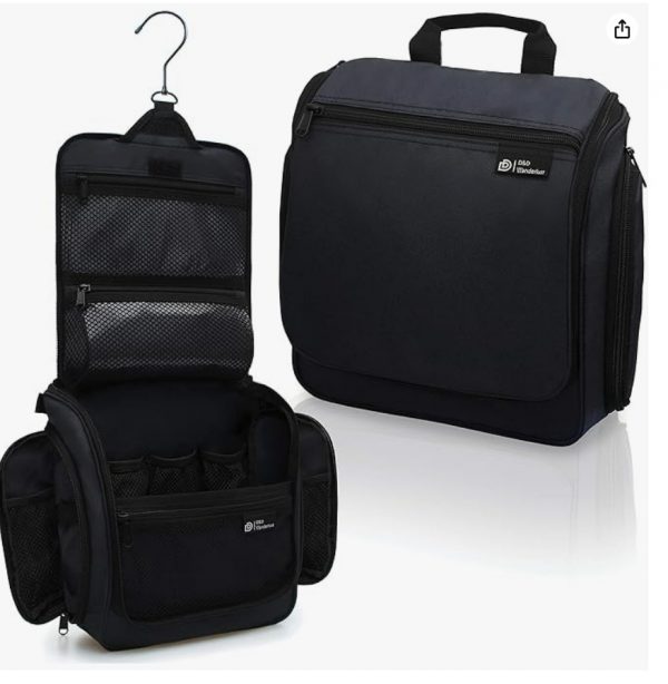 Black-Hanging Travel Toiletry Bag