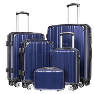 Blue 5-Piece Luggage Set
