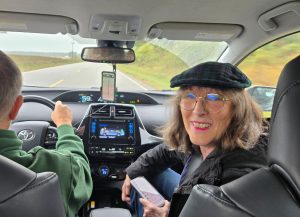 Traveling, on the way to the airport